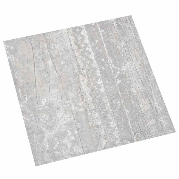 ARDEBO.de - Selbstklebende Bodenplanken Grau 30,5 x 30,5 cm 20 stk. PVC