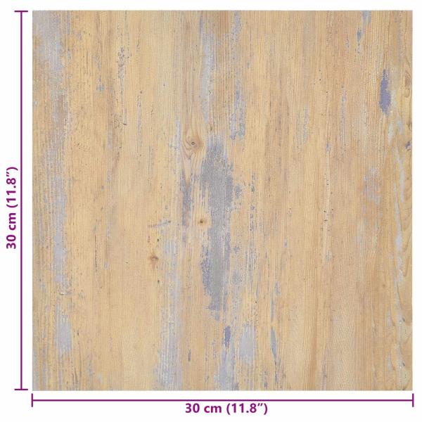 Selbstklebende Bodenplanken Braun und Grau 30,5 x 30,5 cm