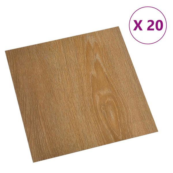 Selbstklebende Bodenplanken Holz 30,5 x 30,5 cm 20 stk. PVC