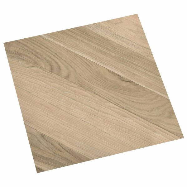 ARDEBO.de - Selbstklebende Bodenplanken Braun gestreift 30,5 x 30,5 cm