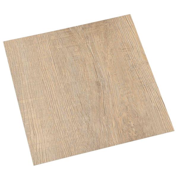 ARDEBO.de - Selbstklebende Bodenplanken Dunkelbraun und Grau 30,5 x 30,5 cm