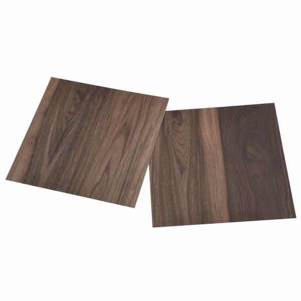 Selbstklebende Bodenplanken Dunkelbraun 30,5 x 30,5 cm 20 Stk.