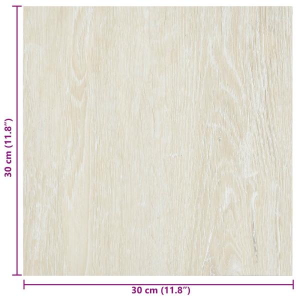 Selbstklebende Bodenplanken Creme 30,5 x 30,5 cm 20 stk. PVC