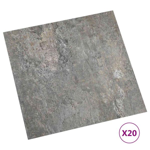 Selbstklebende Bodenplanken Steine 30,5 x 30,5 cm 20 stk. PVC