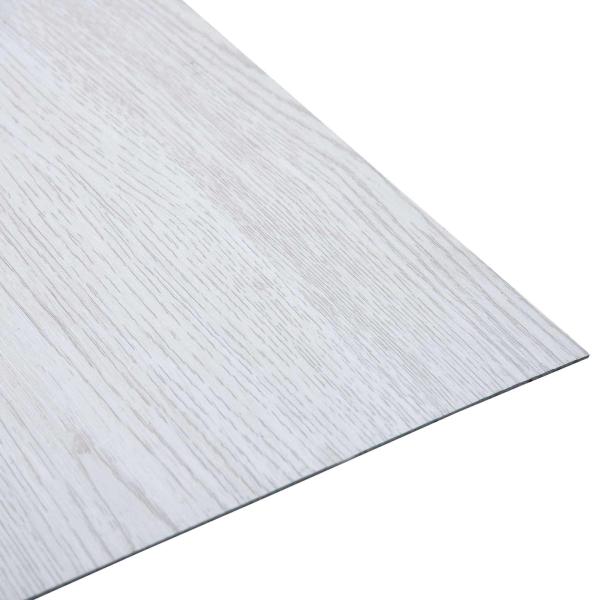 Selbstklebende Bodenplanken Weiß 30,5 x 30,5 cm 20 Stk. PVC