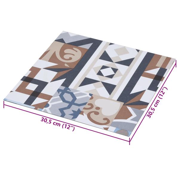Selbstklebende Bodenplanken Mono Muster 30,5 x 30,5 cm 20 stk.