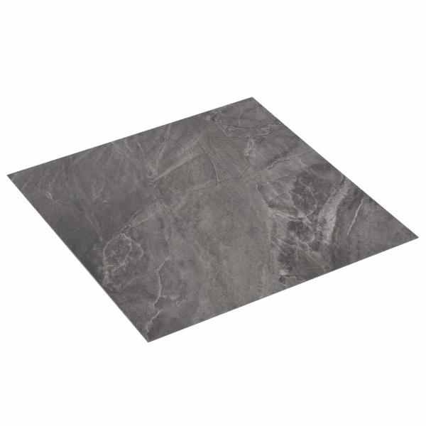 ARDEBO.de - Selbstklebende Bodenplanken Schwarz 30,5 x 30,5 cm 20 Stk. PVC