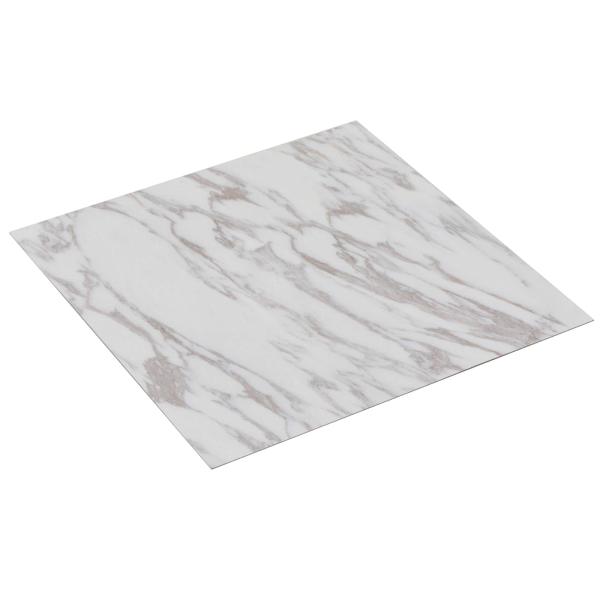 ARDEBO.de - Selbstklebende Bodenplanken Weiß und Braun 30,5 x 30,5 cm