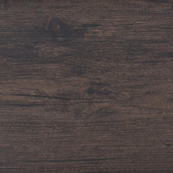 Selbstklebende PVC-Bodenplanken Dunkelbraun 30,5 x 61 cm
