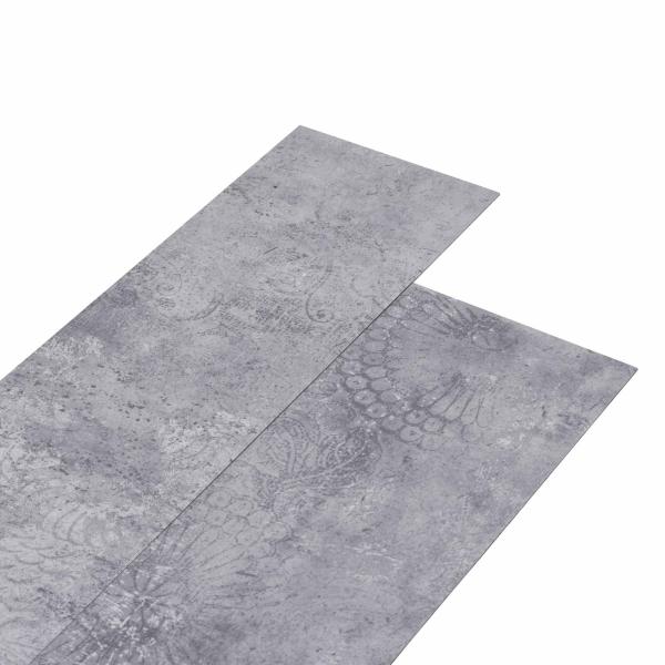ARDEBO.de - Selbstklebende PVC-Bodenplanken Zementgrau 30,5 x 61 cm 28 stk.