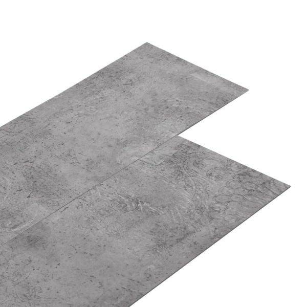 ARDEBO.de - Selbstklebende PVC-Bodenplanken Zementbraun 30,5 x 61 cm