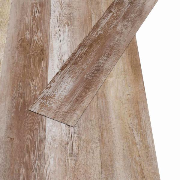 Selbstklebende PVC-Bodenplanken Gewaschenes Holz 30,5 x 61 cm