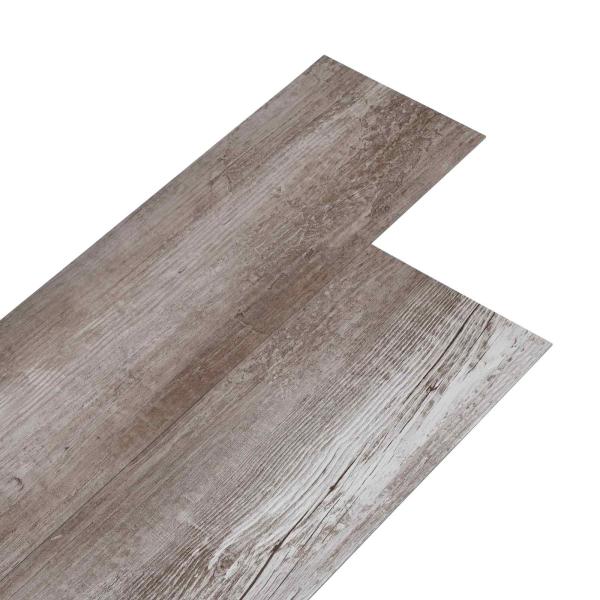 ARDEBO.de - Selbstklebende PVC-Bodenplanken Mattes Holz Braun 30,5 x 61 cm