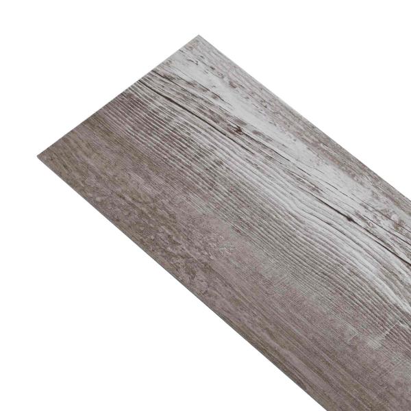 Selbstklebende PVC-Bodenplanken Mattes Holz Braun 30,5 x 61 cm
