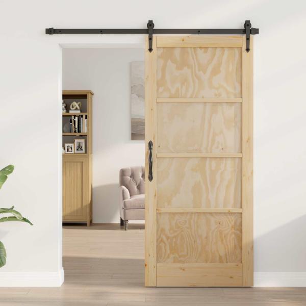 ARDEBO.de - Interior Tür 86 x 198,5 cm Sperrholz Natur