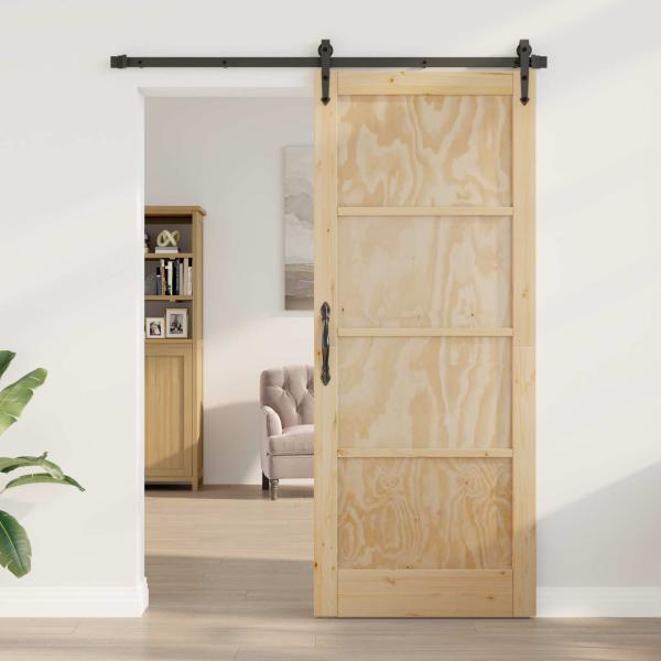 ARDEBO.de - Interior Tür 86 x 211 cm Sperrholz Natur