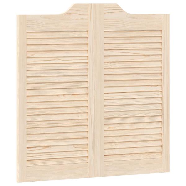 Schwingtüren 2 stk. 80 x 40 cm Massives Kiefernholz Natur