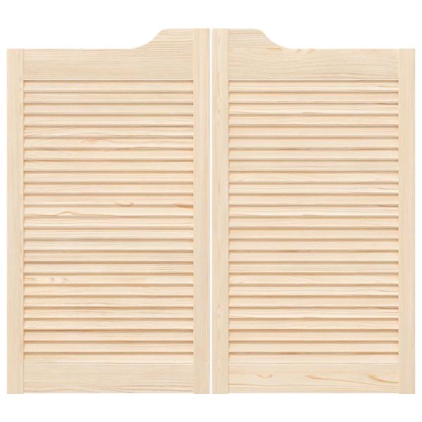 Schwingtüren 2 stk. 90 x 40 cm Massives Kiefernholz Natur