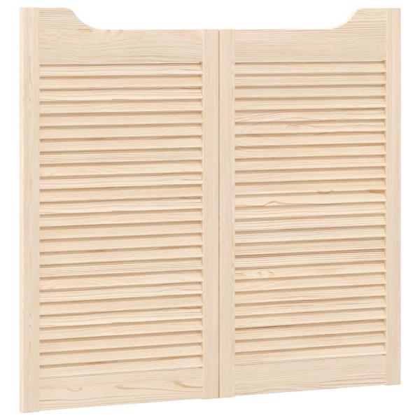 Schwingtüren 2 stk. 90 x 50 cm Massives Kiefernholz Natur
