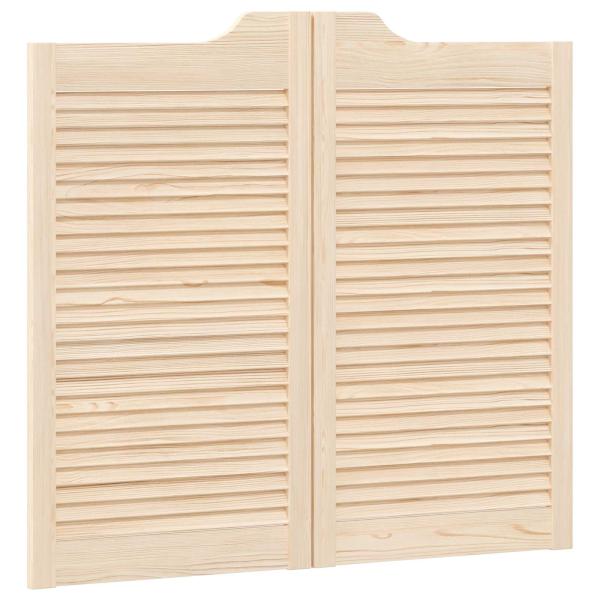 Schwingtüren 2 stk. 90 x 50 cm Massives Kiefernholz Natur