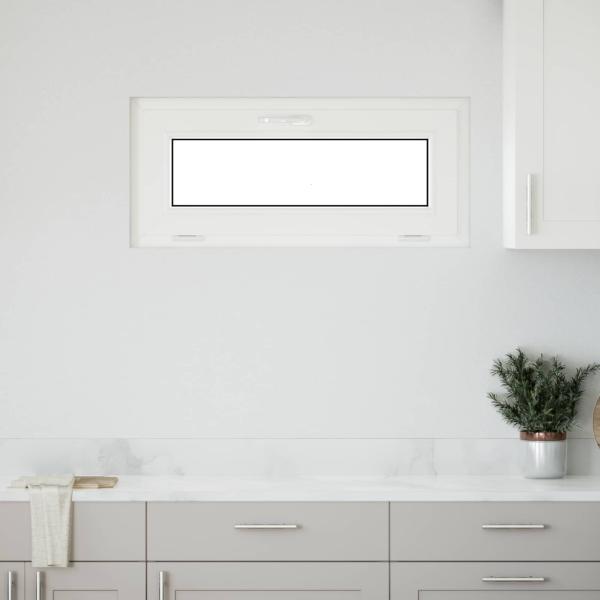 ARDEBO.de - Kellerfenster RISOR 90 x 40 cm PVC und klares, glattes Glas