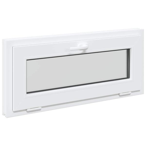 Kellerfenster RISOR 90 x 40 cm PVC und klares, glattes Glas