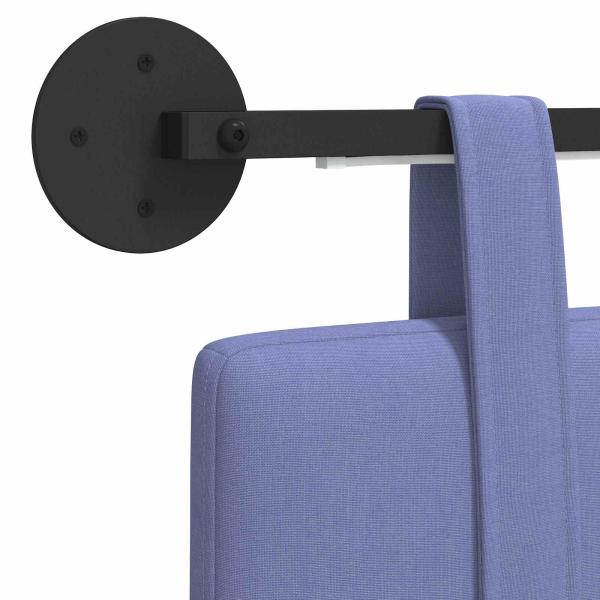 Hängendes Kopfteil Mit LED Licht Jeans blau Stoff