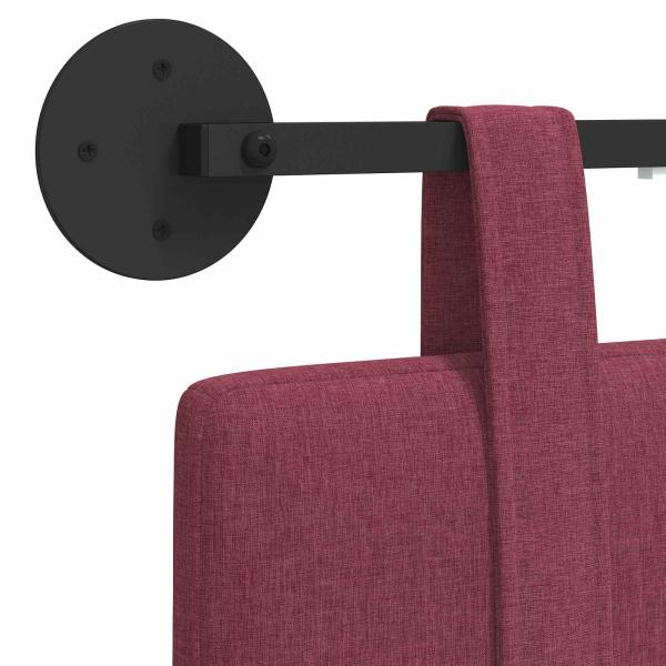 Hängendes Kopfteil Mit LED Licht Weinrot Stoff