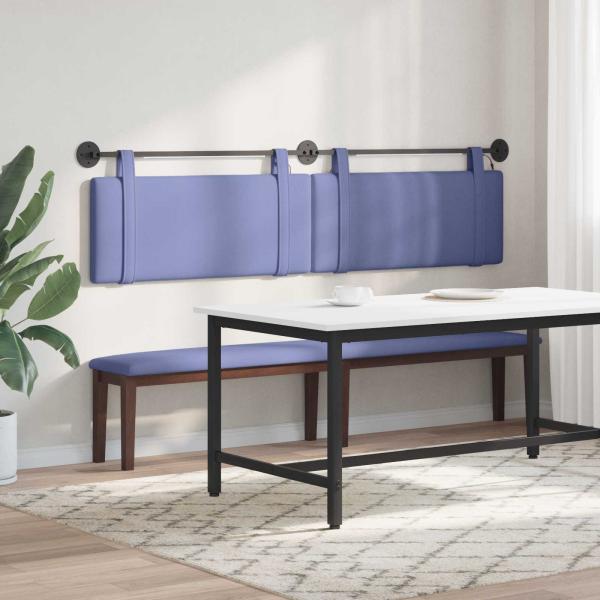 Hängendes Kopfteil Mit LED Licht Jeans blau Stoff