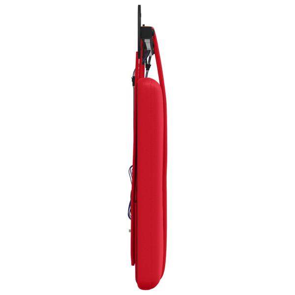 Hängendes Kopfteil Mit LED Licht Rot Kunstleder