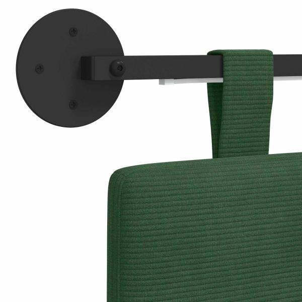 Hängendes Kopfteil Mit LED Licht Dschungelgrün Cordstoff