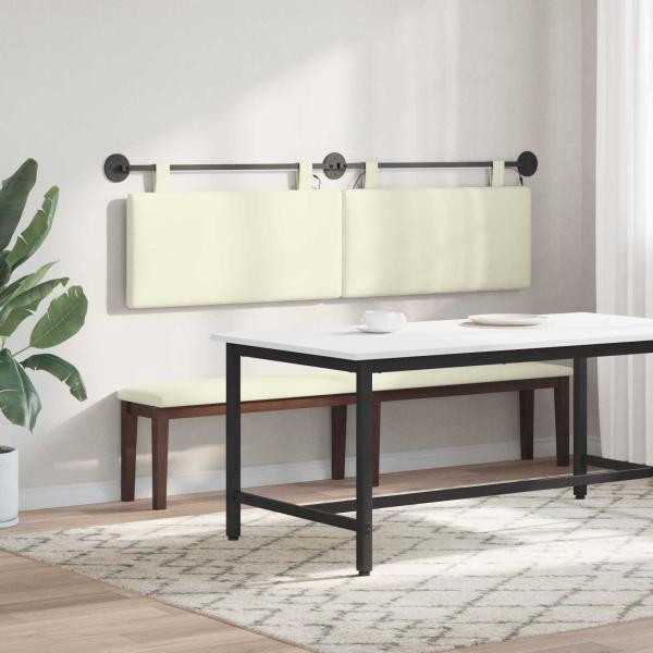 Hängendes Kopfteil Mit LED Licht Creme Cordstoff