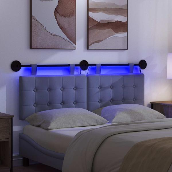 Hängendes Kopfteil Mit LED Licht Jeans blau Stoff