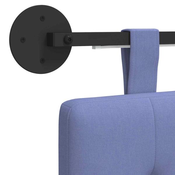 Hängendes Kopfteil Mit LED Licht Jeans blau Stoff
