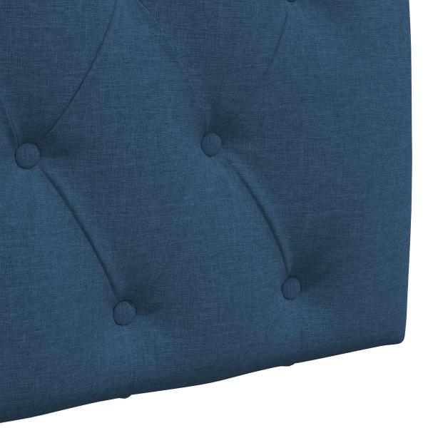 Hängendes Kopfteil Mit LED Licht Blau Stoff