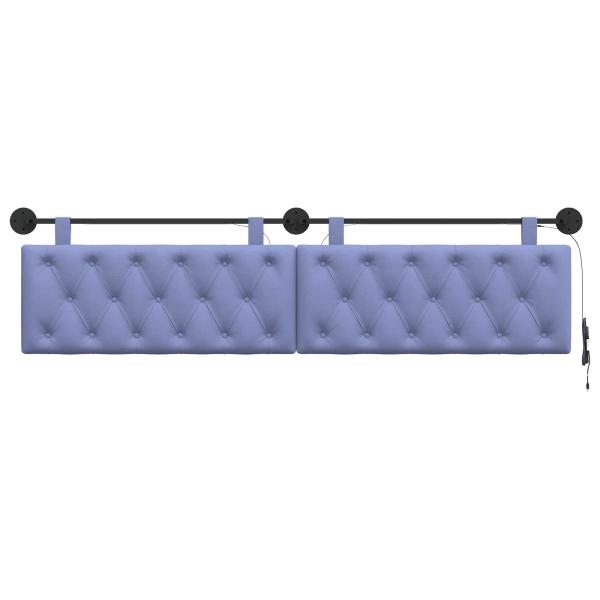 Hängendes Kopfteil Mit LED Licht Jeans blau Stoff
