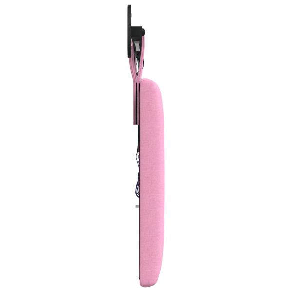 Hängendes Kopfteil Mit LED Licht Rosa Stoff