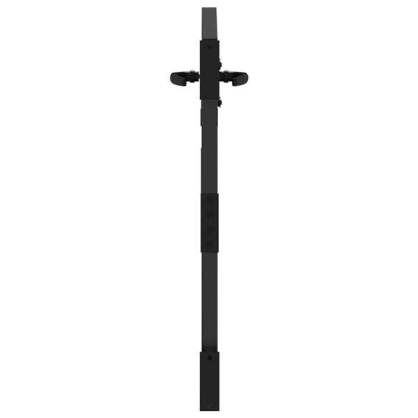 Gartentor Schwarz 85 x 100 cm Pulverbeschichteter Stahl