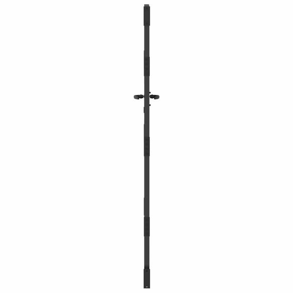 Gartentor Schwarz 85 x 175 cm Pulverbeschichteter Stahl