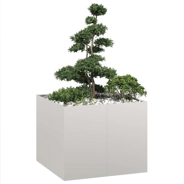 ARDEBO.de - Pflanzkübel 100x100x80 cm Edelstahl