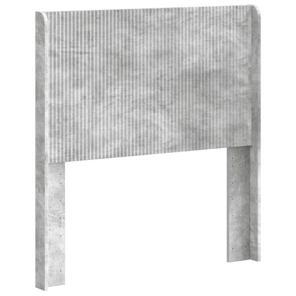 Kopfteil Betongrau Holzwerkstoff