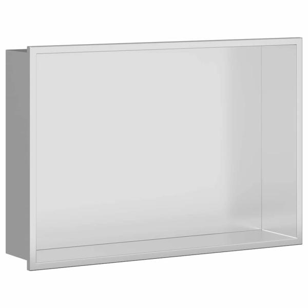 Duschnische Silber 45 x 30 x 9,5 cm Edelstahl