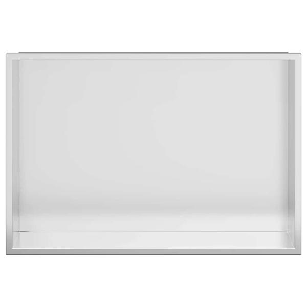 Duschnische Silber 45 x 30 x 9,5 cm Edelstahl