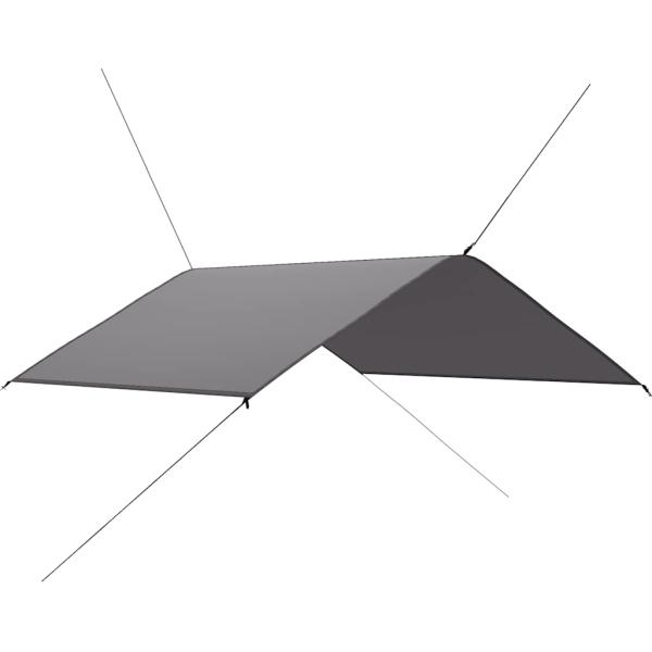 Outdoor-Tarp 4x4 m Grau