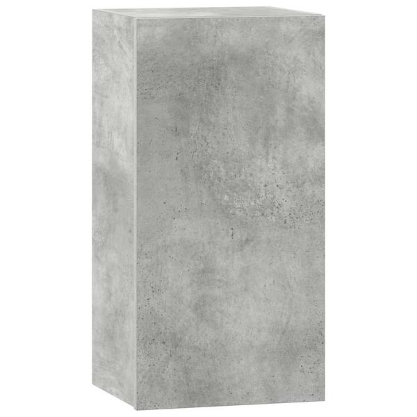 8-tlg. TV-Schrank-Set Betongrau Holzwerkstoff