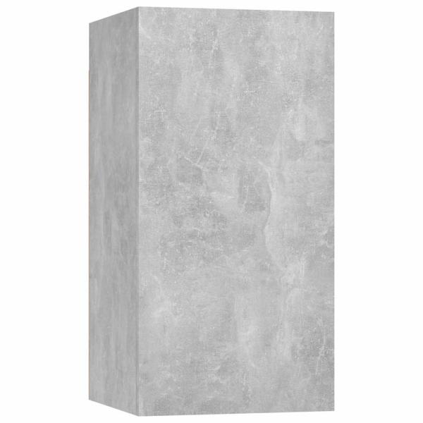 9-tlg. TV-Schrank-Set Betongrau Holzwerkstoff
