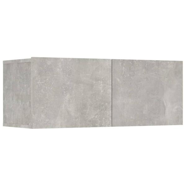 7-tlg. TV-Schrank-Set Betongrau Holzwerkstoff