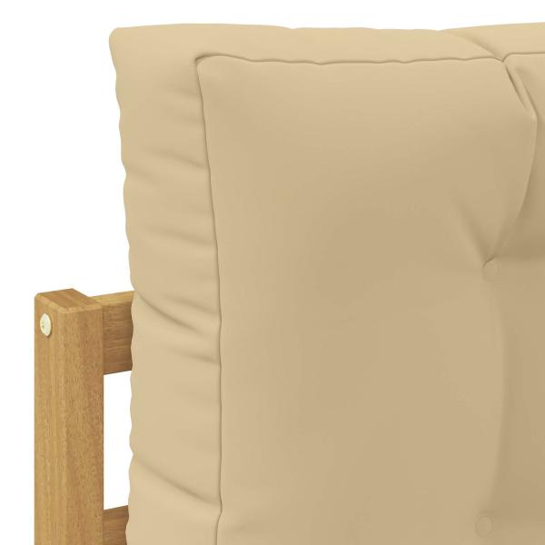 Outdoor-Sofagarnitur Polyester Weiß