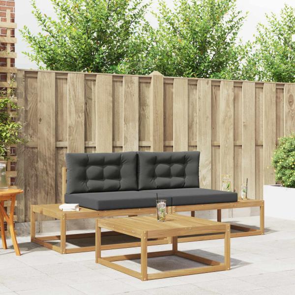 ARDEBO.de - Outdoor-Sofagarnitur Polyester Weiß