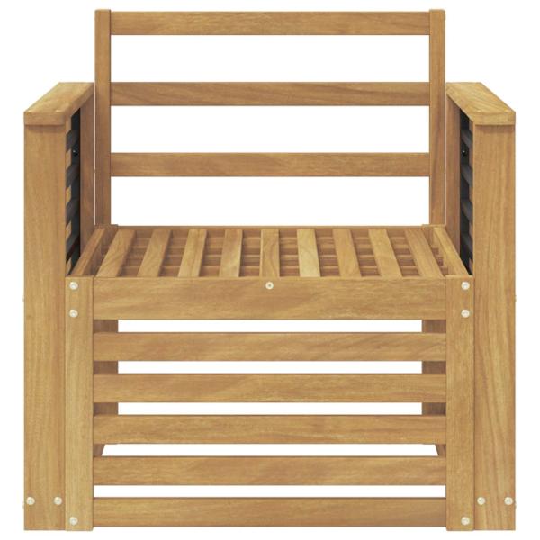Outdoor-Sofagarnitur Massivholz Akazie Weiß